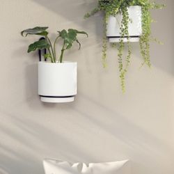 Modern Wall Mounted Planters X 2 NEW 