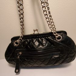 Apt. 9 Ladies Black Quilted Shoulder Handbag 