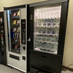 Snack And Frozen Food Vending Machines Set