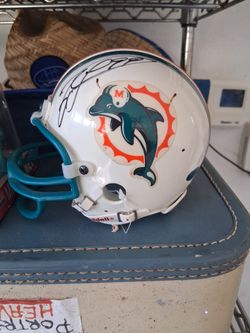 Jason Taylor Signed Mini Helmet 