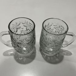 Glass Coffee Cups, Mugs, Tea Cups, set of 2