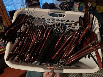 Basket of hangers