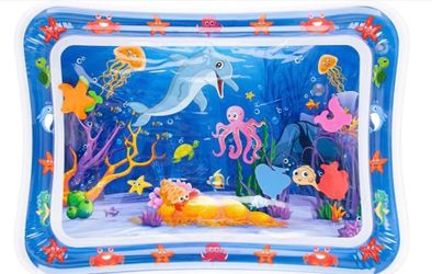 Inflatable Tummy Time Water Play Mat for Babies, Infants and Toddlers