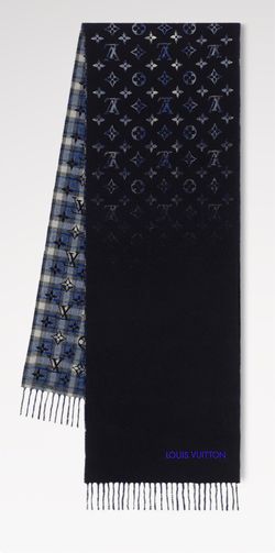 Louis Vuitton Monogram Gradient Tartan City Scarf
