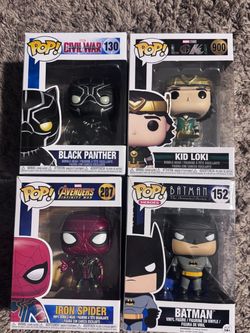 4 Funko Pops (Marvel/DC)