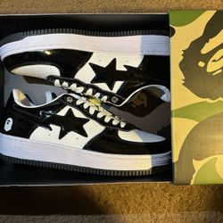 A Bathing Ape Bape Sta Low Black 9.5