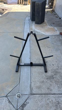 Weight horn with barbell stand