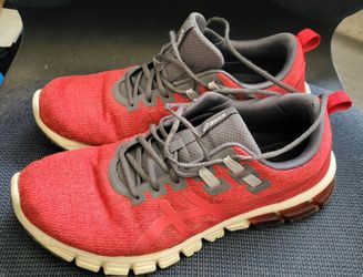 ASICS GEL-Quantum 90 1021A123 red Shoes sneakers Men's Size 10.5 Good Condition