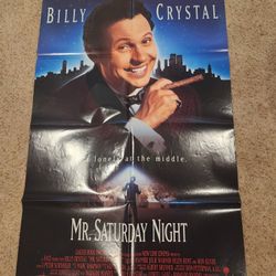 NEW OLD STOCK 1992 Mr. Saturday Night Original Movie House Full Sheet Poster