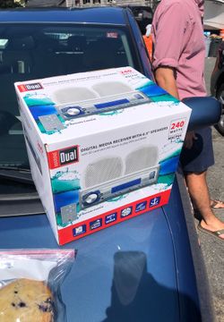 Dual marine radio speakers mp3
