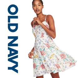 NWT Old Navy Floral Fit & Flare Sundress Women’s Size M PRICE FIRM