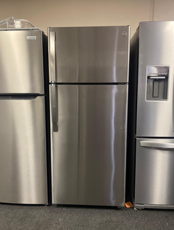 GE  Top Mount Stainless Refrigerator

