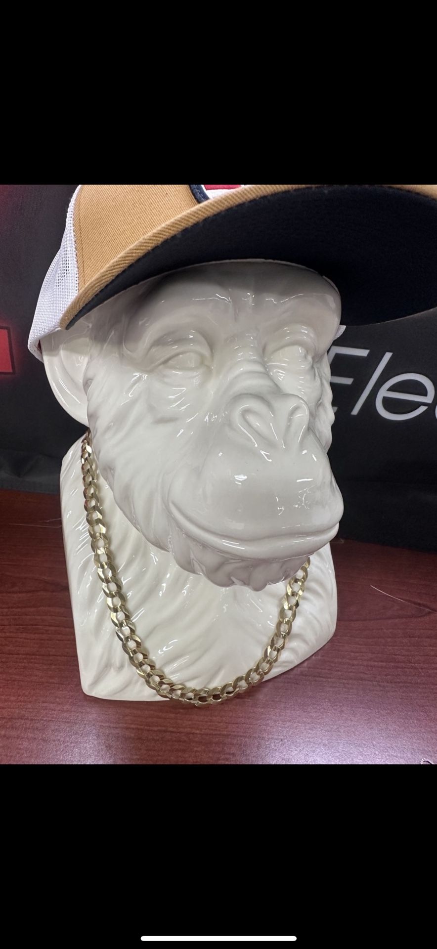 88 Gram 1/2” Thick Curb 14k Gold Chain Necklace