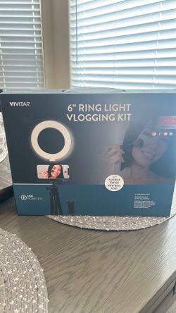 Vivitar 6” ring light vlogging kit