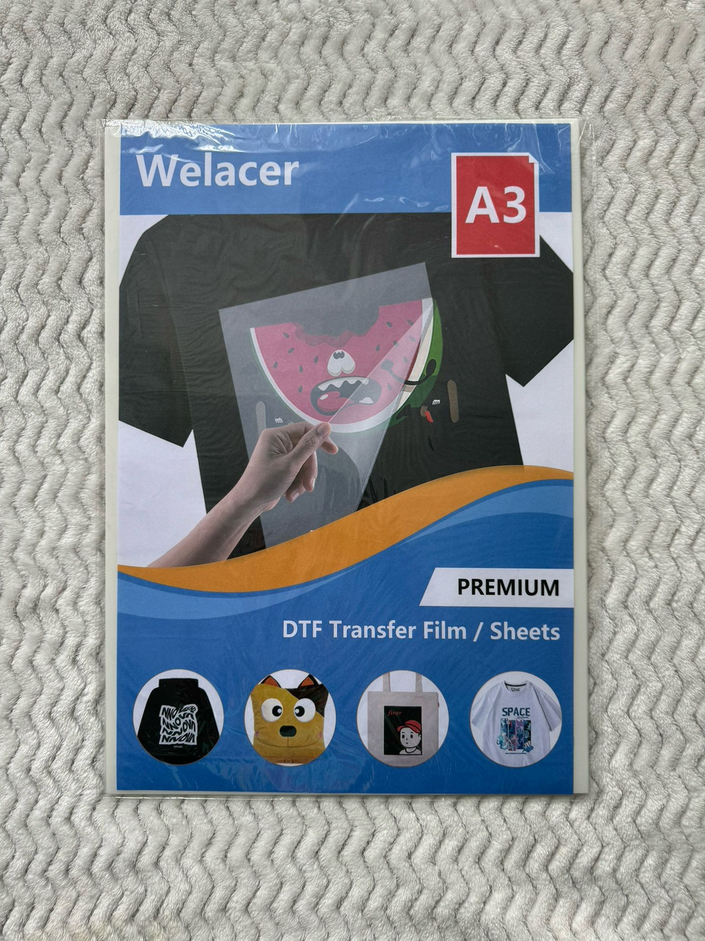 Welacer A3 Premium DTF Transfer Film / Sheets 25ct
