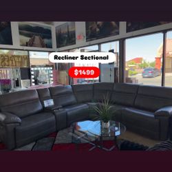 Big Recliner Sectional