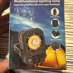 Solar cob Work Light Rechargeable Magnetic Work Lights 1500lm, IP65 Waterproof Solar USB Rechargeable LED Flashlight with 1/4" Tripod Mount, 360° Rota