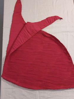 Red Textured Sleeveless Top