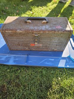Vintage Craftsman Tool Box With American Made Tools.