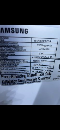  Double Door Samsung Refrigerator 