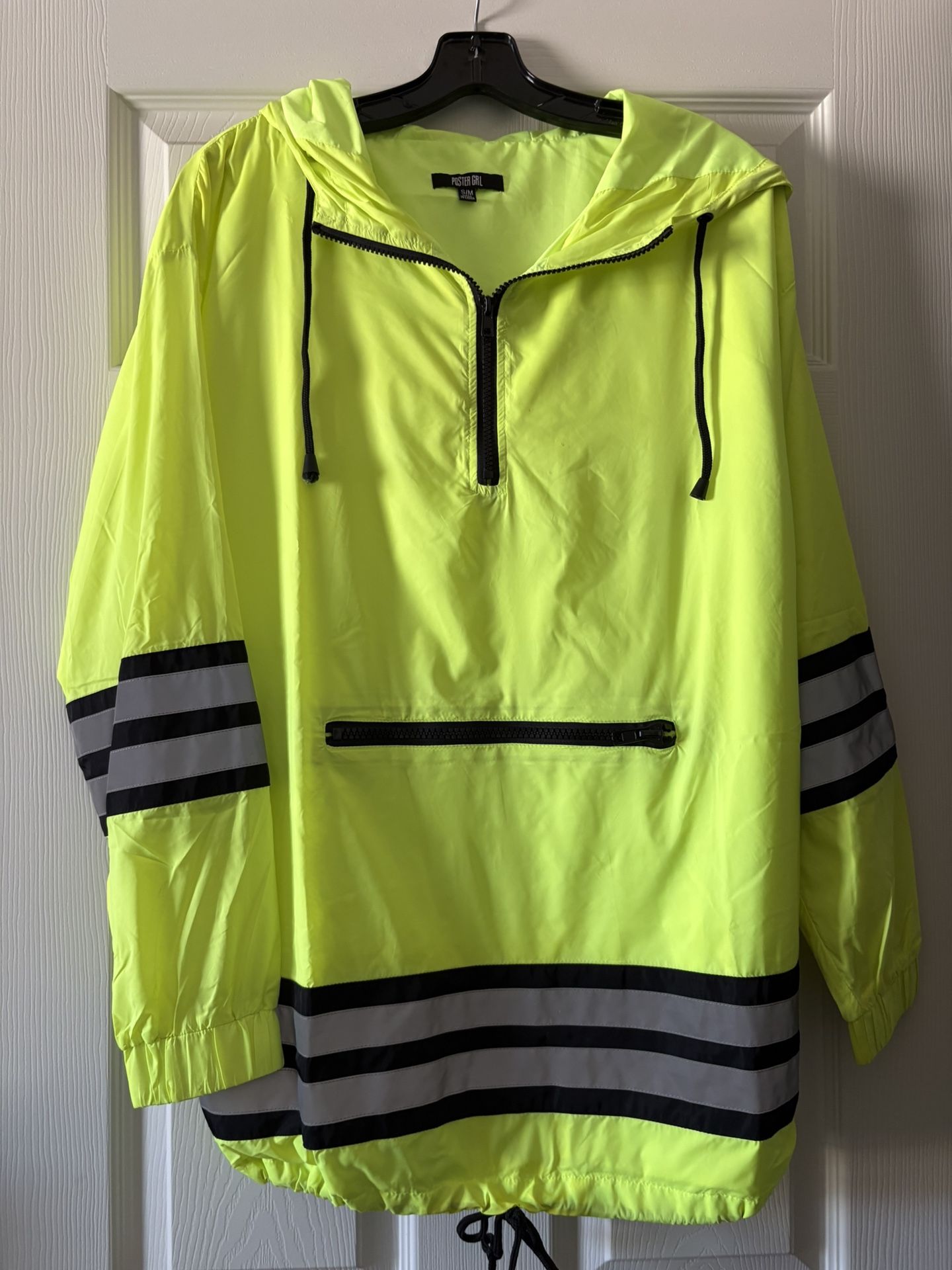 Dollskill/Poster Grl Bodak Proceed with Caution Reflective Parka (Size S/M)