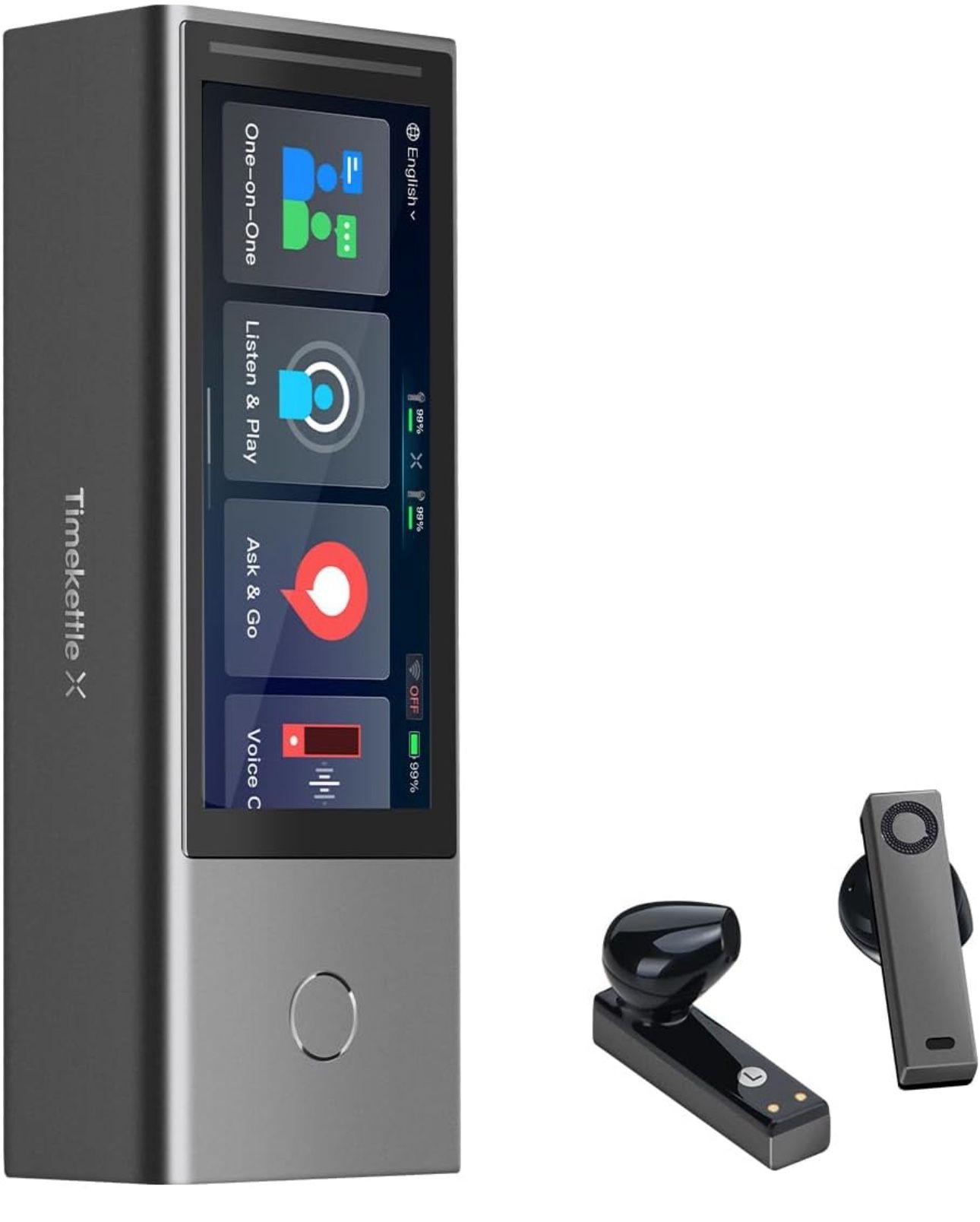 Language Translator Device With Earbuds