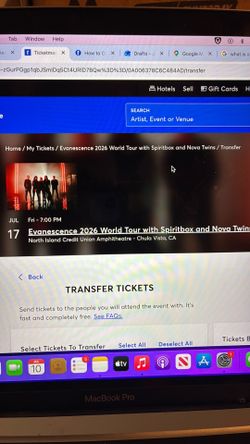 Evanescence live w/ Spiritbox concert show