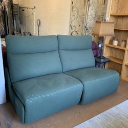 Green Modular Pwr Sofa (Armless) 