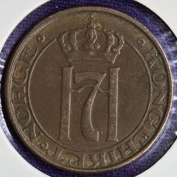 1951 Norway 5 Ore Coin
