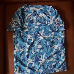 MADE HOOPS(BLUE CAMO) COMPRESSION SHIRT