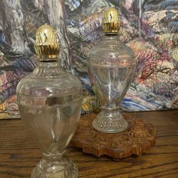 Two Vintage Avon Glass Bottles 