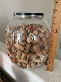 Large Jar Filled with Wine Corks