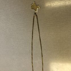 Gold Chain With Taxes Pendant 
