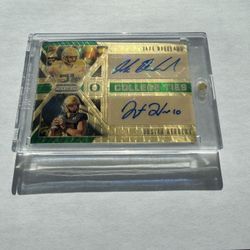 Justin Herbert/Jake Breeland Dual Auto # 1/5 2020 Panini