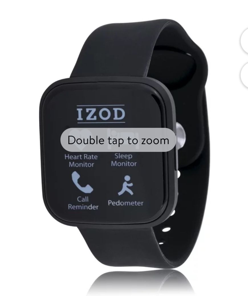 IZOD Unisex Smart Watch with Silicone Strap in Black IZO9397BU