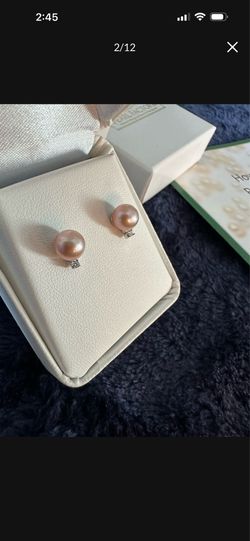 JUNE BIRTHSTONE SALE🌺Na Hoku Pearl Factory Diamond and Akoya Pearl Earrings
