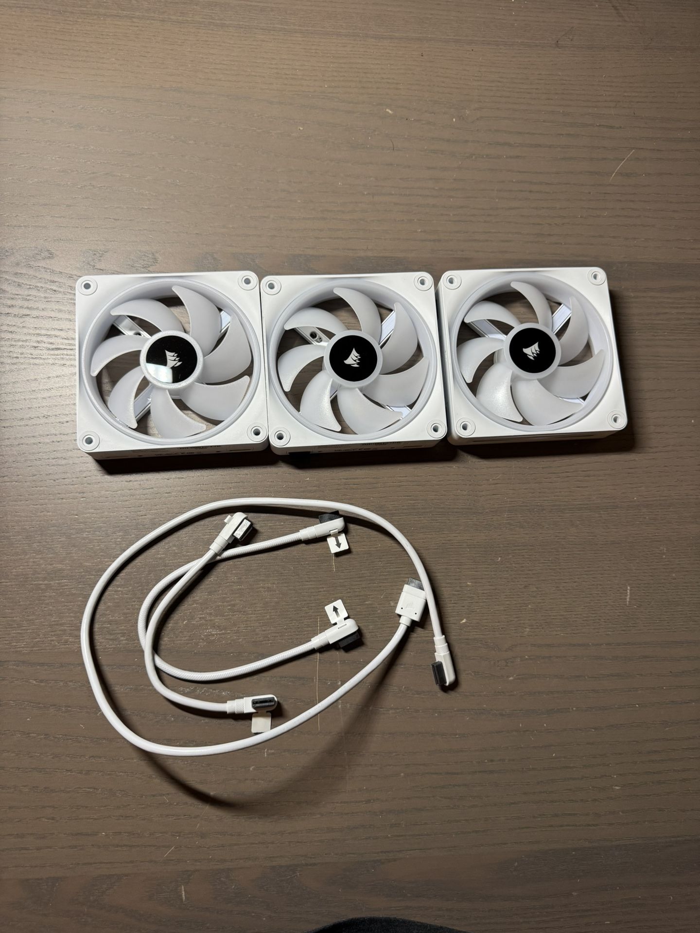 (3) White Corsair QX120 RGB FANS