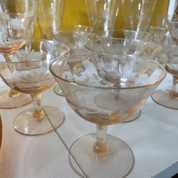 58 Piece Pink Depression Glass Set