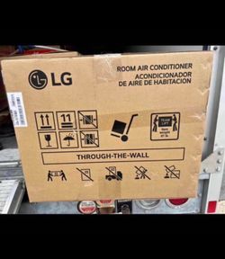 SALE!!! LG 11,800 BTU 115-Volt Through-the-Wall Air Conditioner Unit Cools 540 sq. ft. with Remote, Dehumidifier and in White. New! $300
