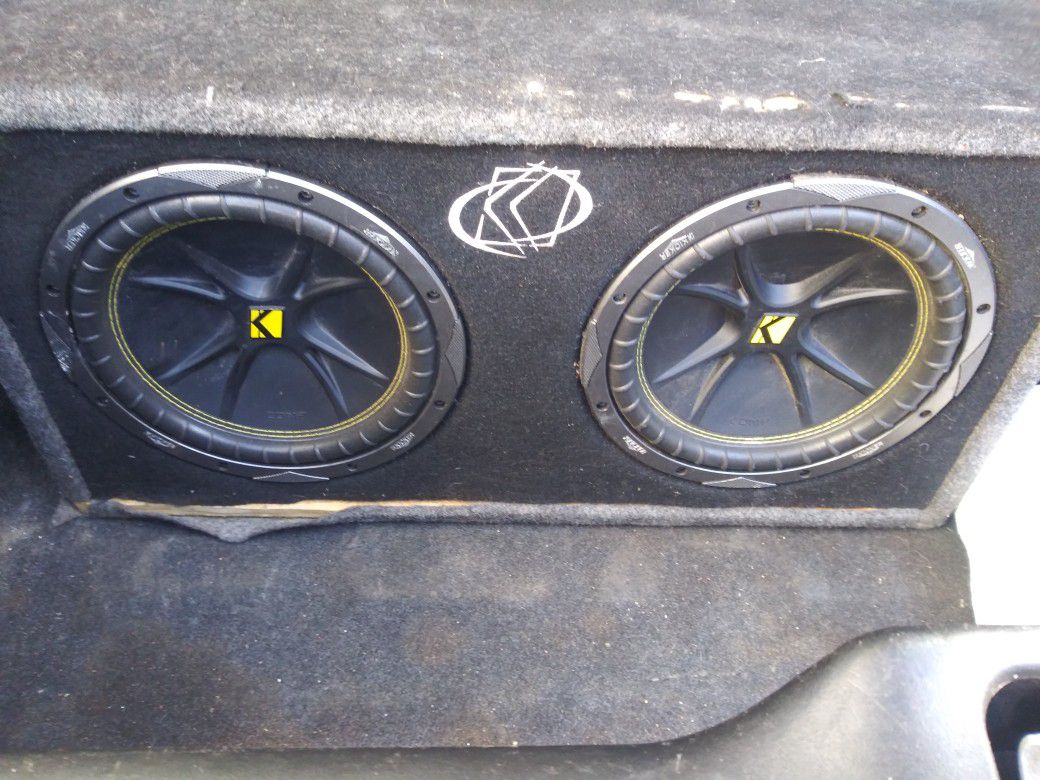 Two 10" subwoofers