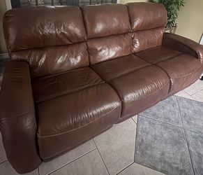 Electric Italian leather Couch