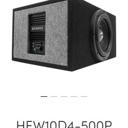 HEW10D4-500P ELITE 500 Watt 10 Inch Powered Subwoofer System