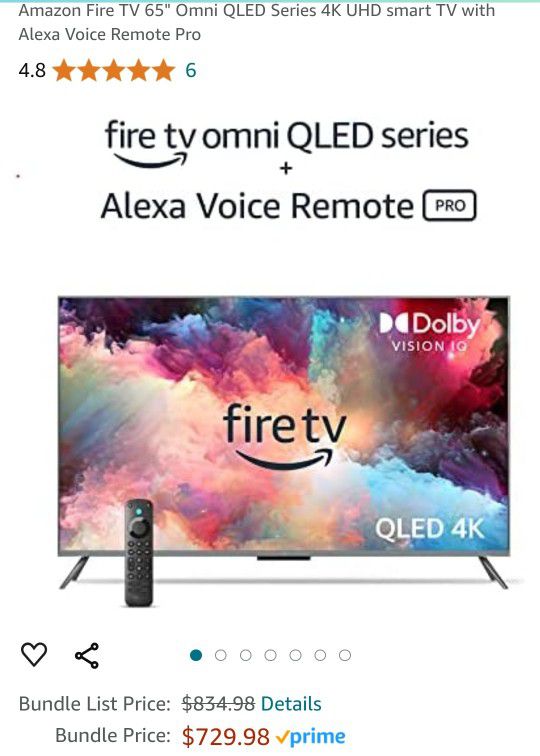 Amazon Fire TV 65" Omni Qled Series 4k UHD SMART TV