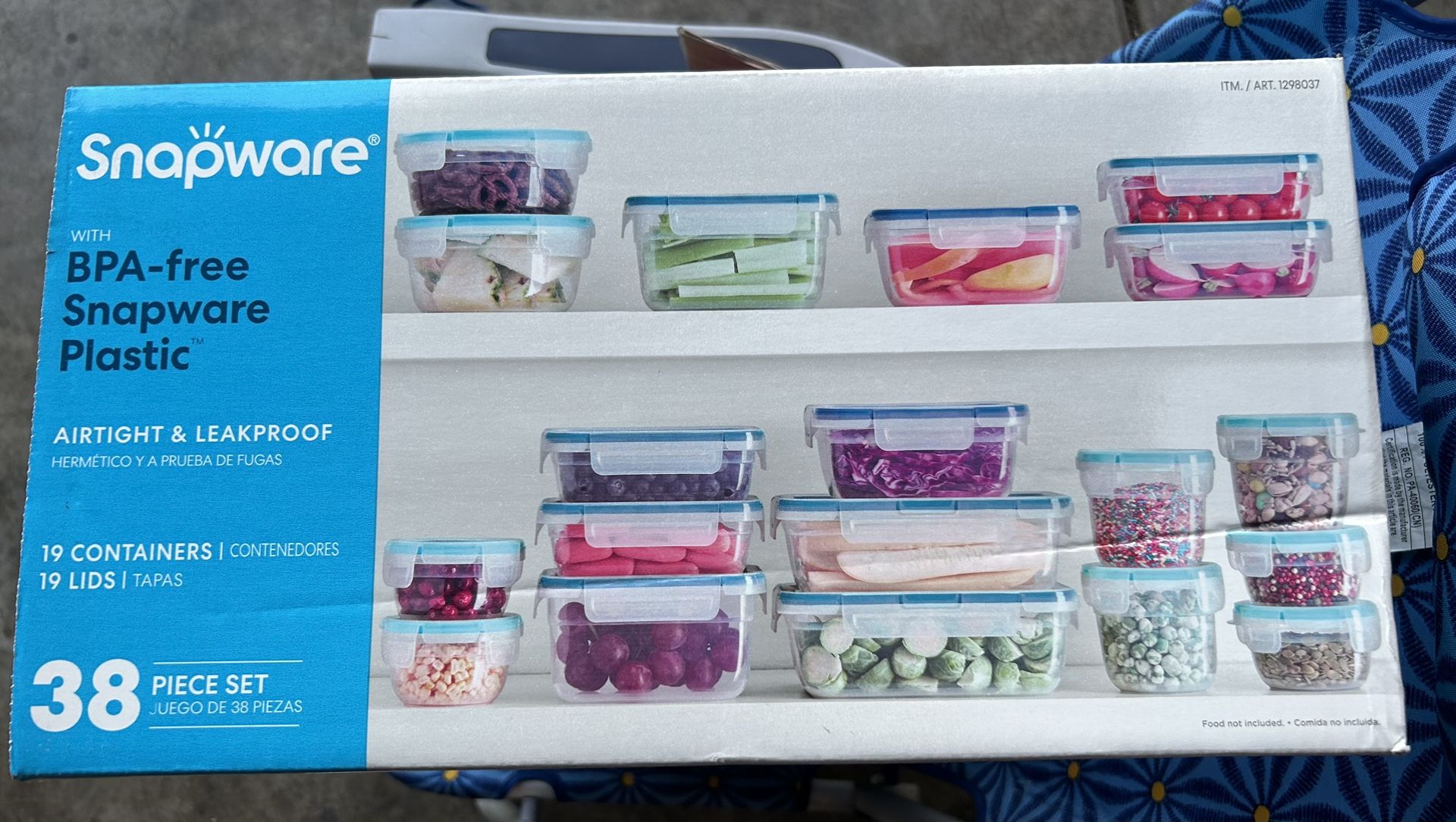 Snapware 38-piece Plastic Food Storage Set