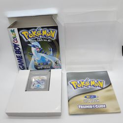 Pokemon Silver Version Nintendo Gameboy Color GBC CIB Complete Very Good Condition