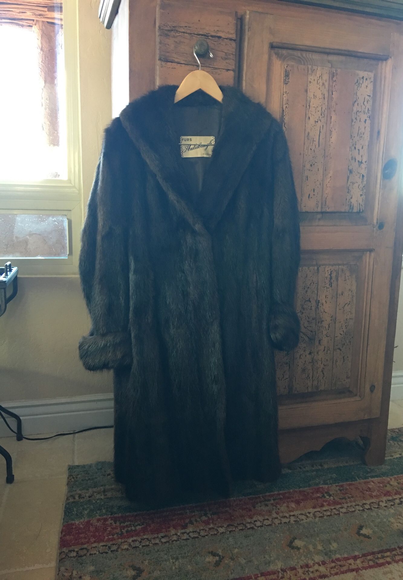 Fur Coat Muskrat fur