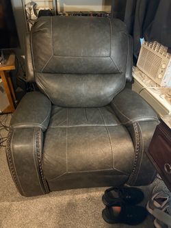 Leather recliner
