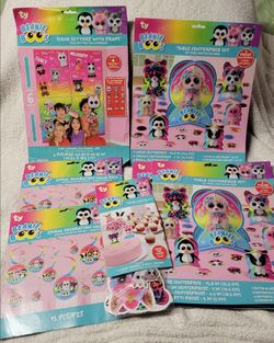 TY Beanie Boos Party Decoration Centerpiece Spiral Decor Props Setters Lot NEW