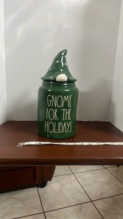 Rae Dunn Gnome For The Holidays Cookie Jar