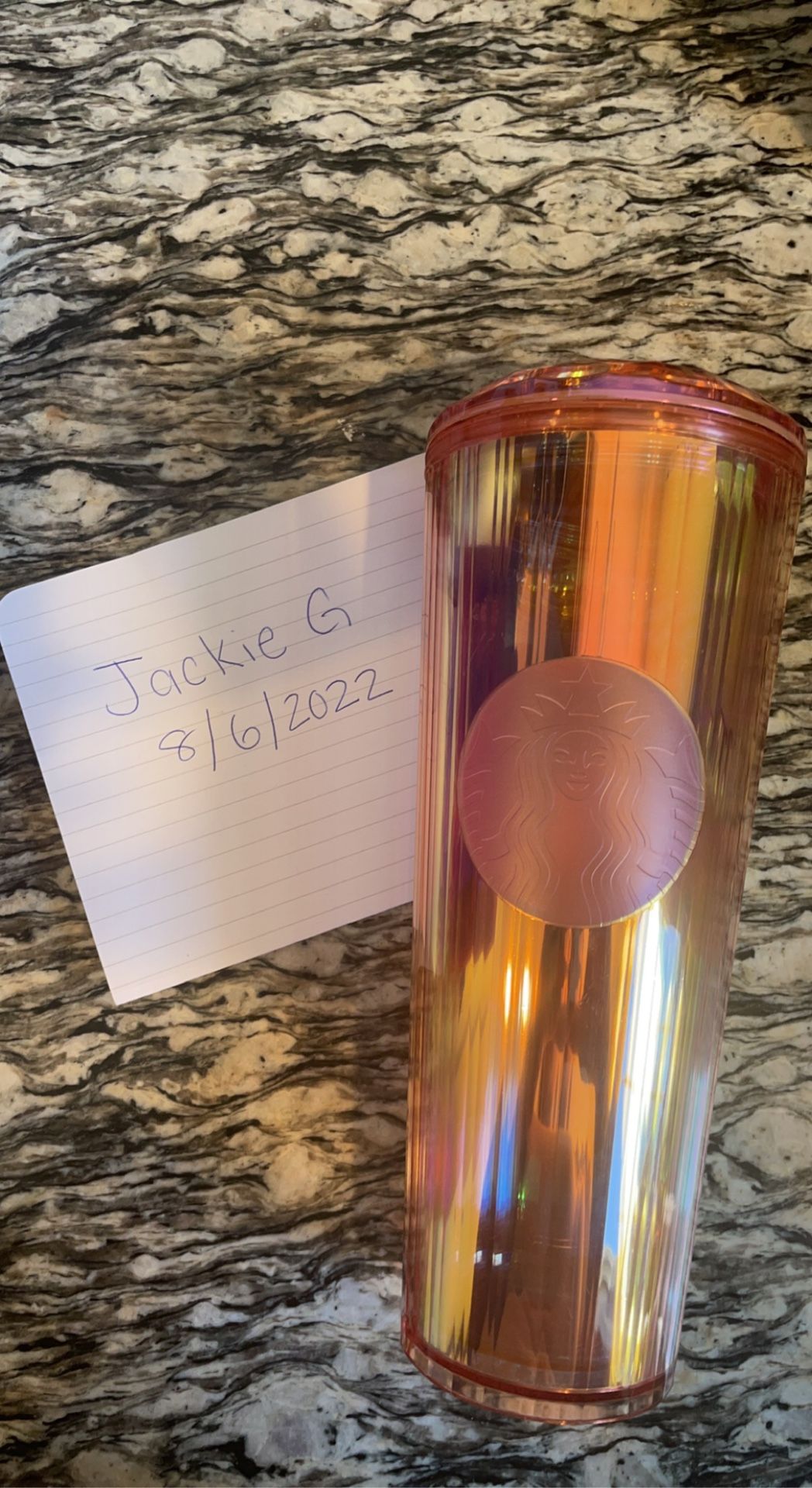 Starbucks Tumbler (Kaleidoscope dome )